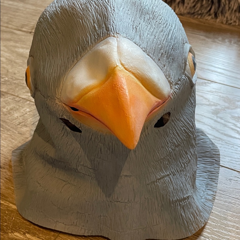Gray Bird Costume Mask for Adults
